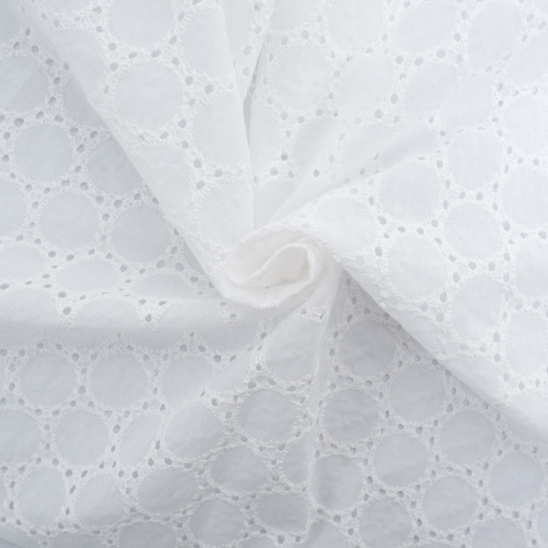 Broderie Anglaise blanc crème sun