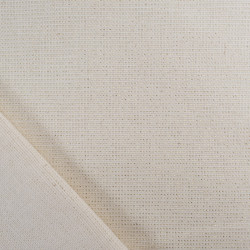 Effet Lin Lurex Oeko-Tex blanc or