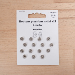 Bouton Pression 6,5mm nickel