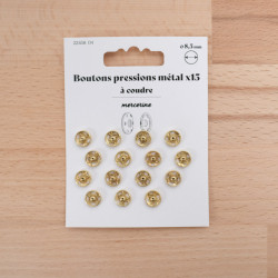 Bouton Pression taille 8,5 or