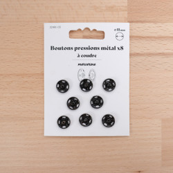 Bouton Pression taille 11MM noir