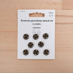 Bouton Pression taille 11MM vieux bronze