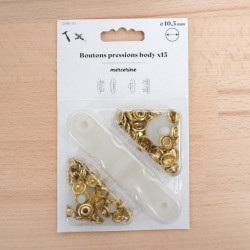 Bouton Pression taille 10,5MM or