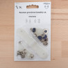 Bouton Pression Fantaisie taille 12,6MM bleu