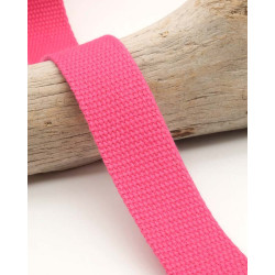 Sangle Coton 25MM fuchsia