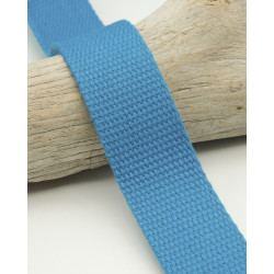 Sangle Coton 40MM bleu fluo