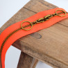 Fermeture Double Curseur 40CM Laiton orange