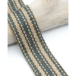 Sangle Jute 40MM bleu