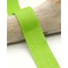 Sangle Coton Lurex Argent 30MM vert fluo