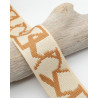 Sangle Jacquard Dmotivé 38MM écru terracotta