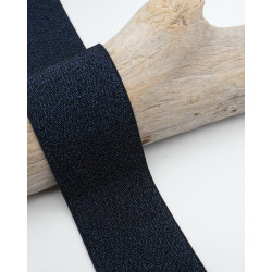 Elastique Lurex 40MM bleu marine