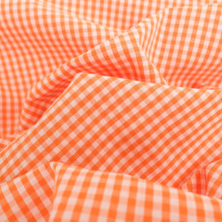 Vichy Petits carreaux orange