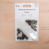 Bouton Pression taille 9,7MM vieux laiton