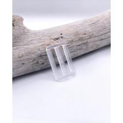 Boucle Plastique Coulissante transparent 30mm