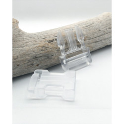 Boucle Clip transparent 40mm