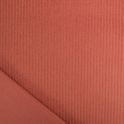 Velours Côtelé Stretch Oeko-Tex sienne