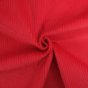 Velours Côtelé Stretch Oeko-Tex rouge vif