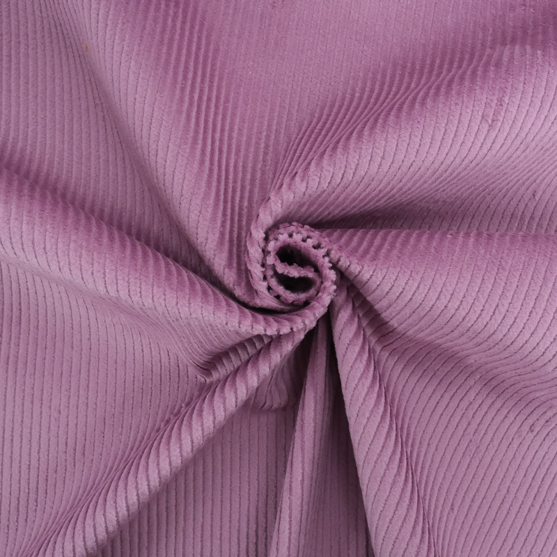 Velours Côtelé Stretch Oeko-Tex mauve