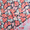 Coton Imprimé Lurex flowers marine