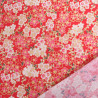 Coton Imprimé Lurex flowers rouge