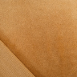 Minkee Lisse Uni Okeo-Tex camel - Maison Klem