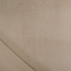 Minkee Lisse Uni Okeo-Tex taupe - Maison Klem