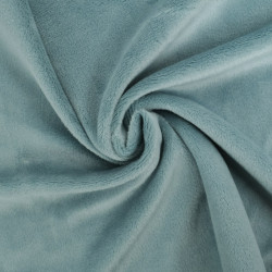 Minky Lisse Uni Okeo-Tex bleu ciel - Maison Klem