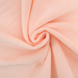 Minky Lisse Uni Okeo-Tex rose clair - Maison Klem