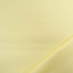 Popeline de Coton Unie Jaune Pastel Premium  - Oeko-Tex  - Maison Klem