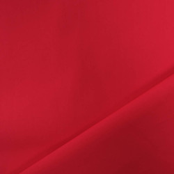 Popeline de Coton Unie Rouge Premium  - Oeko-Tex - Maison Klem