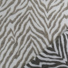 Tissu Jacquard Motif Zèbre Kaki - Maison Klem