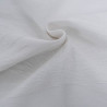 Tissu Jacquard Motif Palmier Blanc Ton Sur Ton - Maison Klem