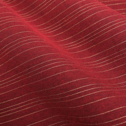 Tissu Nappage Noël Rouge Rayures Lurex Dorées - 280cm - Maison Klem