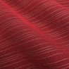 Tissu Nappage Noël Rouge Rayures Lurex Dorées - 280cm - Maison Klem