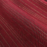 Tissu Nappage Noël Rouge Tissage Sergé Rayures Lurex Dorées - 280cm - Maison Klem