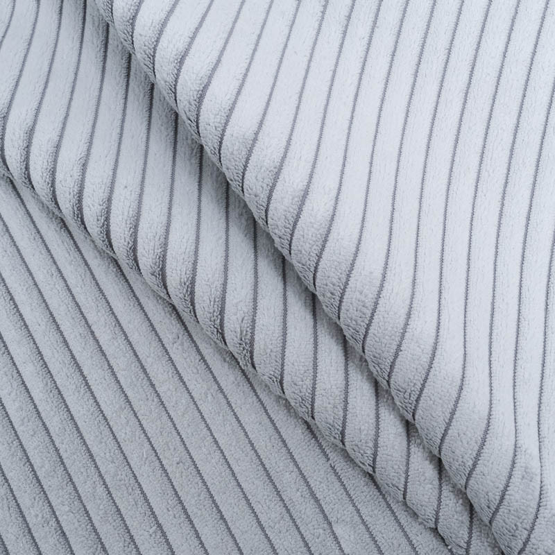 Velours Grosses Côtes Zoé Grey - Maison Klem