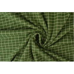 Cotton jersey checks 09 green