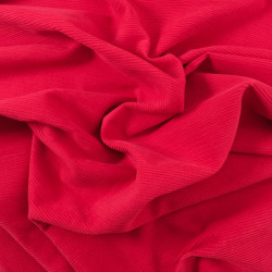 Velours 500 Raies Oeko-Tex rouge