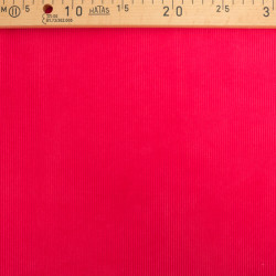 Velours 500 Raies Oeko-Tex rouge