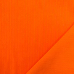 Velours 500 Raies Oeko-Tex orange vif