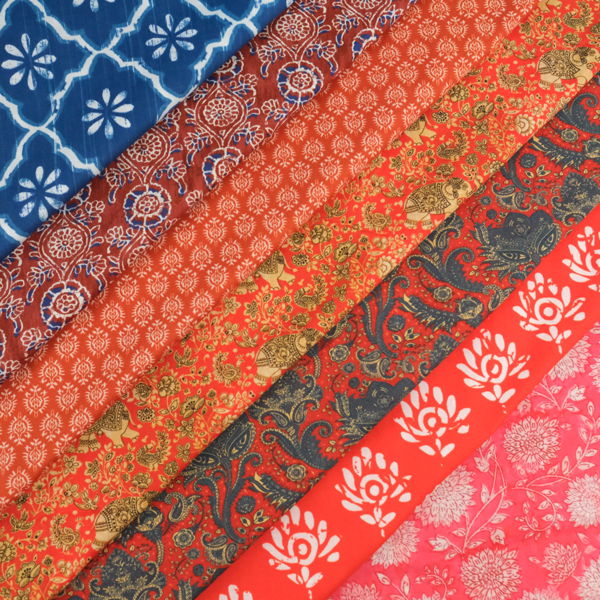 Popeline de Coton Inspiration indienne Jaipur